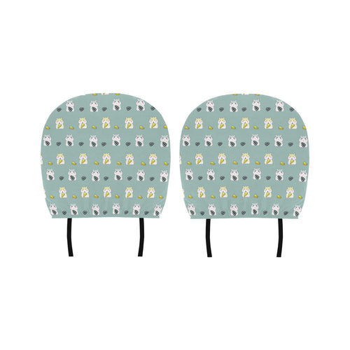 Cute hamster cheese pattern Car Headrest Cover