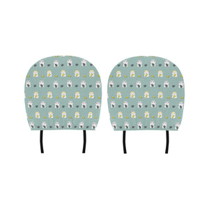 Cute hamster cheese pattern Car Headrest Cover