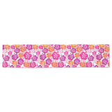 Hibiscus Pattern Print Design 01 Table Runner