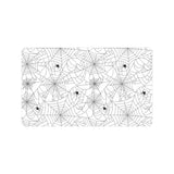 Spider web cobweb pattern white background Doormat