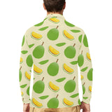 Durian pattern Men's Long Sleeve Polo Shirt