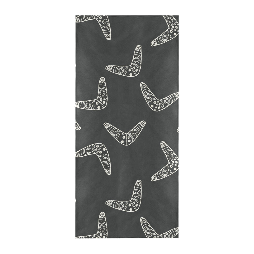 Hand drawn boomerang Australian aboriginal ornamen Beach Towel