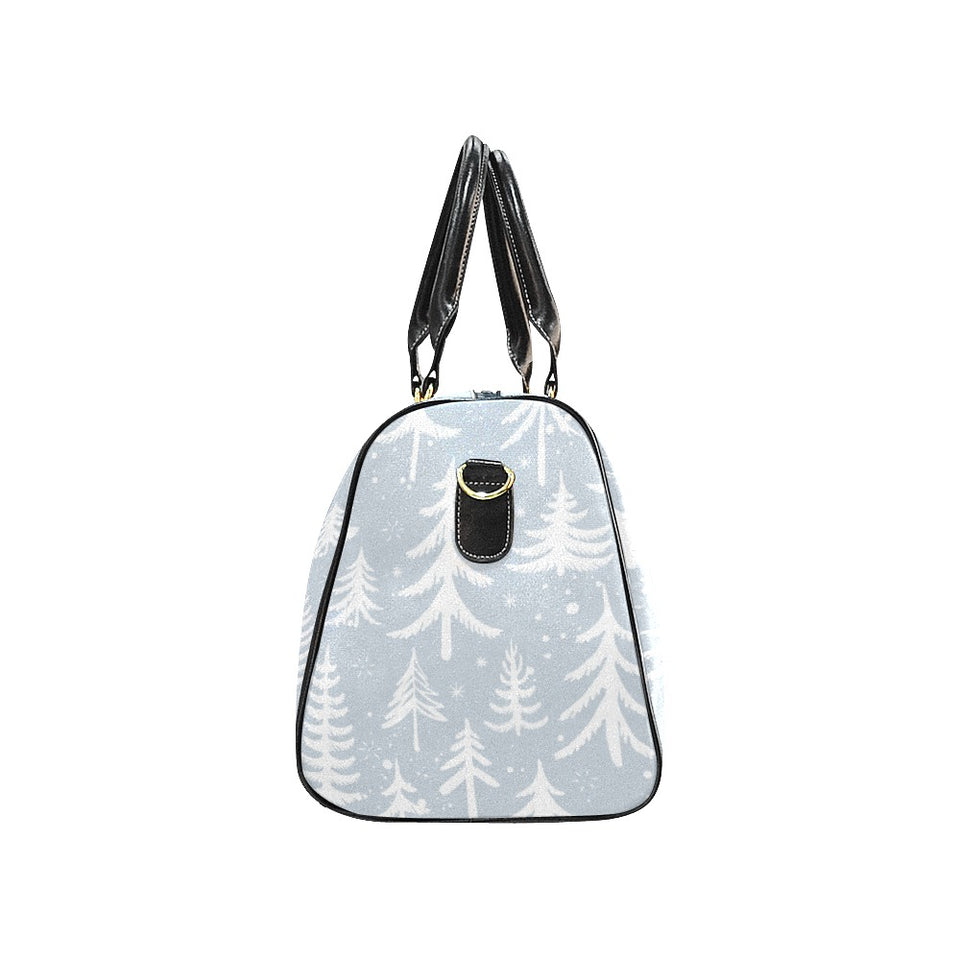 Christmas tree winter forest pattern Travel Bag