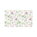Beautiful pink lotus waterlily leaves pattern Doormat