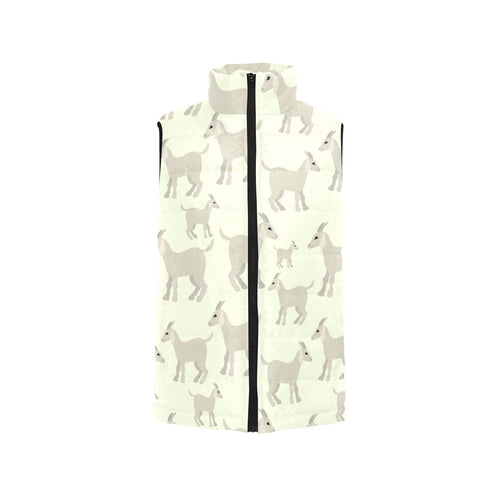 Little young goat pattern Men's Padded Vest