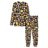 Beer type pattern Women's All Over Print Pajama Set