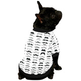 Mustache Beard Pattern Print Design 04 All Over Print Pet Dog Round Neck Fuzzy Shirt