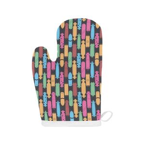 Skate Board Pattern Print Design 02 Heat Resistant Oven Mitts