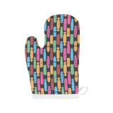 Skate Board Pattern Print Design 02 Heat Resistant Oven Mitts