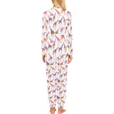 Giraffe Pattern Print Design 02 Women's All Over Print Pajama Set