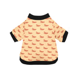Sausage Pattern Print Design 03 All Over Print Pet Dog Round Neck Fuzzy Shirt