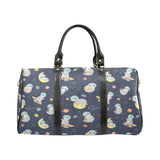 Cute sloth astronaut star planet rocket pattern Travel Bag