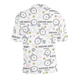 Siberian Husky design pattern Men's All Over Print Polo Shirt