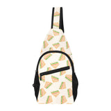 Sandwich Pattern Print Design 01 All Over Print Chest Bag