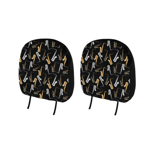saxophone design pattern Car Headrest Cover