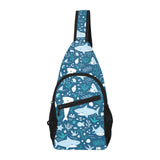 Cute shark pattern All Over Print Chest Bag