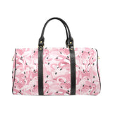 Pink flamingos pattern background Travel Bag