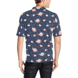 Tea pots Pattern Print Design 04 Men's All Over Print Polo Shirt