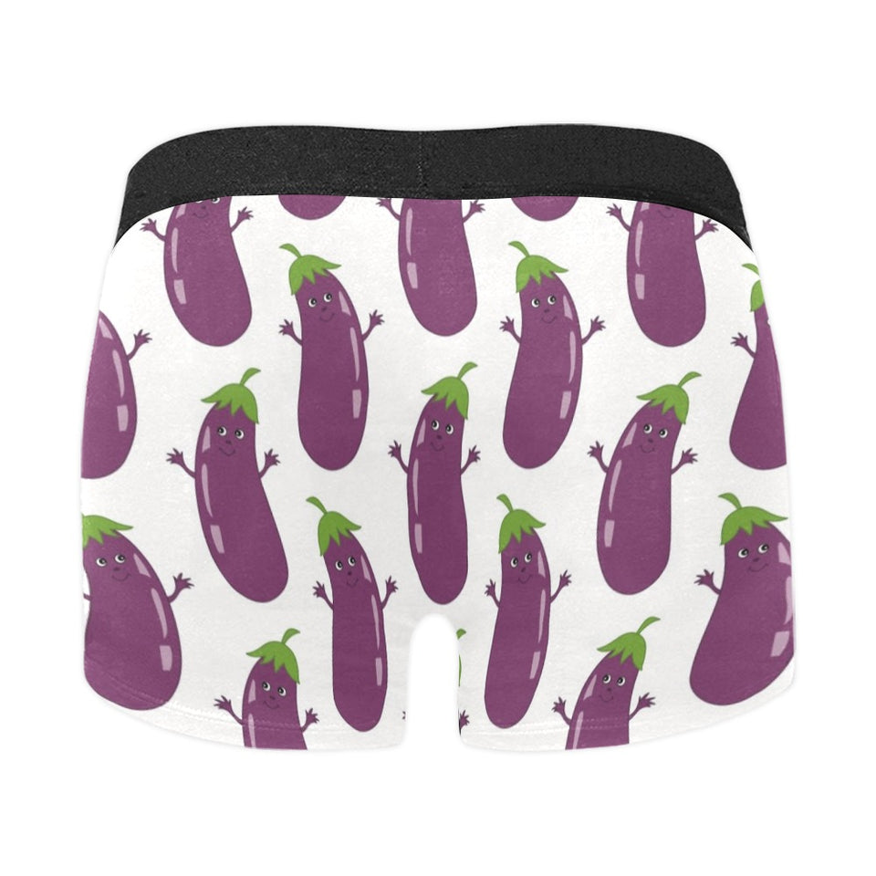 Eggplant Pattern Print Design 01 Men's All Over Print Boxer Briefs Men's Underwear
