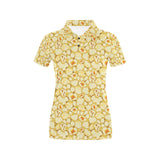 Popcorn Pattern Print Design 04 Women's All Over Print Polo Shirt
