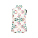 Square floral indian flower pattern Women's Padded Vest