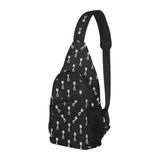 Engine Piston Black Theme Pattern Print Design 03 All Over Print Chest Bag