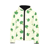 Broccoli pattern Kids' Boys' Girls' Padded Hooded Jacket