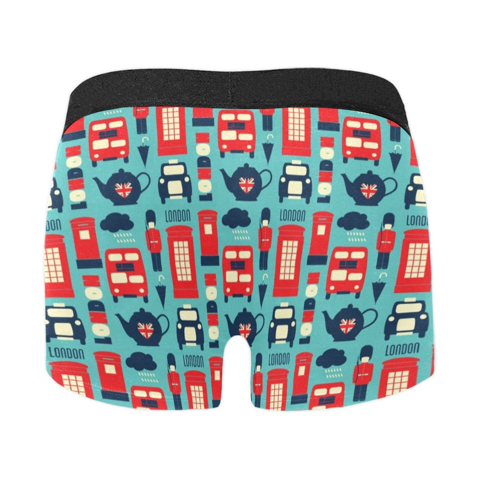 British Pattern Print Design 04 Men's All Over Print Boxer Briefs Men's Underwear