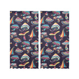 Colorful mushroom pattern Gauze Curtain