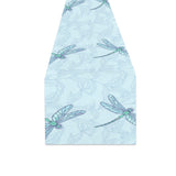 Dragonfly pattern blue background Table Runner