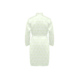 Cucumber pattern background Men's Long Sleeve Belted Night Robe