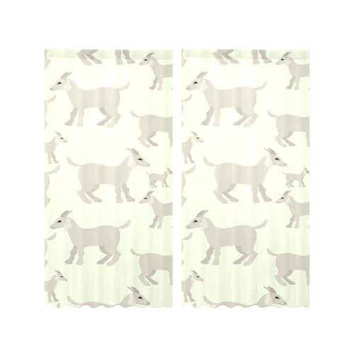 Little young goat pattern Gauze Curtain