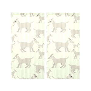 Little young goat pattern Gauze Curtain