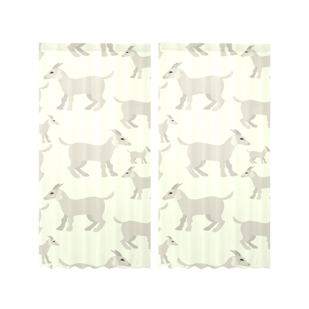 Little young goat pattern Gauze Curtain