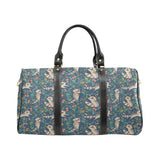 Raccoon tropical leaves pattern Travel Bag