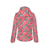 Camera Pattern Print Design 05 Women's Padded Hooded Jacket