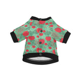 Tomato design pattern All Over Print Pet Dog Round Neck Fuzzy Shirt