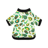 Avocado design pattern All Over Print Pet Dog Round Neck Fuzzy Shirt