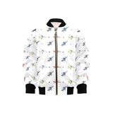 Cute helicopter star pattern Kids' Boys' Girls' Bomber Jacket
