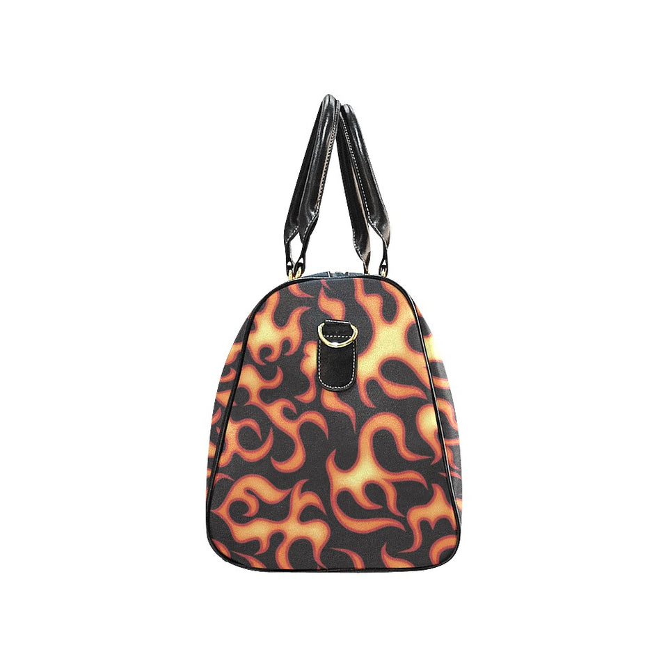 Fire flame dark pattern Travel Bag