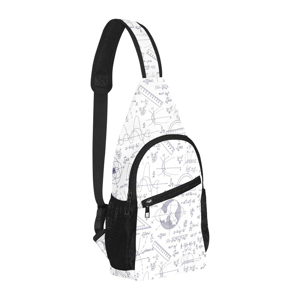 Math Pattern Print Design 03 All Over Print Chest Bag