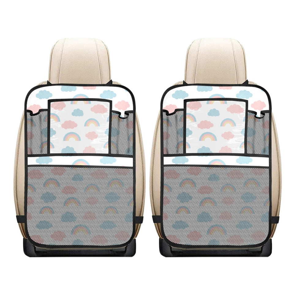 Cute rainbow clound pattern Car Seat Back Organizer