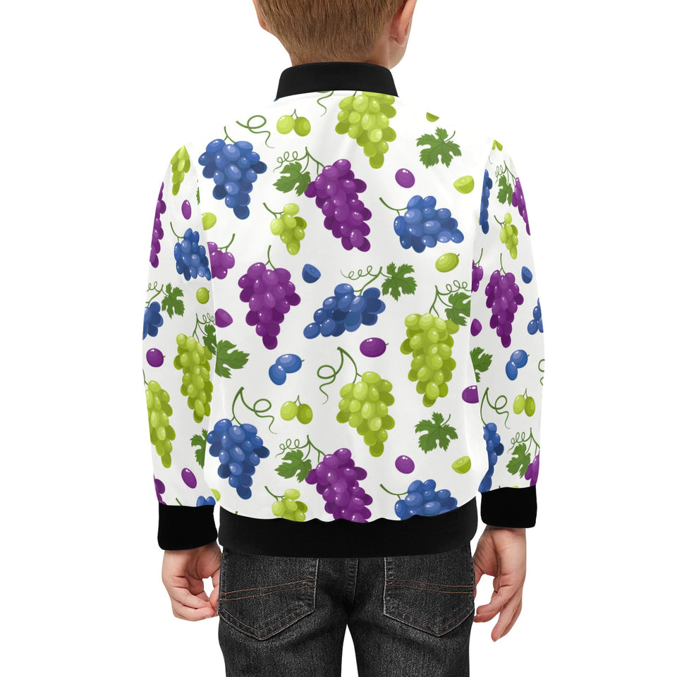 Grape pattern Kids' Boys' Girls' Bomber Jacket