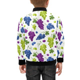 Grape pattern Kids' Boys' Girls' Bomber Jacket