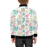Colorful shell pattern Kids' Boys' Girls' Bomber Jacket