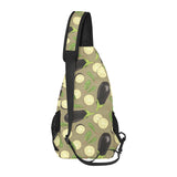 Eggplant Pattern Print Design 02 All Over Print Chest Bag