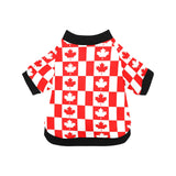 Canada Pattern Print Design 05 All Over Print Pet Dog Round Neck Fuzzy Shirt