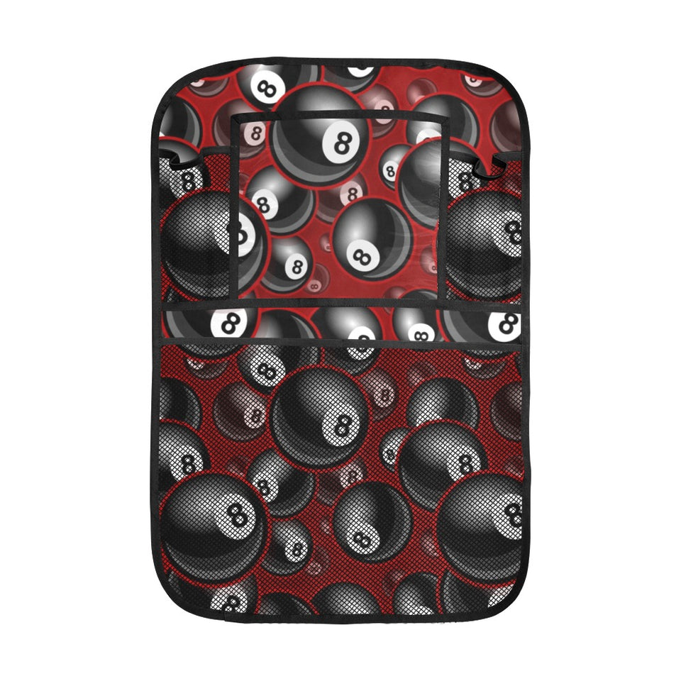 Billiard Ball Pattern Print Design 05 Car Seat Back Organizer