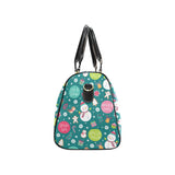 Snowman bird decorative elements christmas pattern Travel Bag