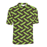 Green Peas Pattern Print Design 05 Men's All Over Print Polo Shirt